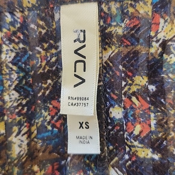 RVCA NeW Campeche Dolman Oversized Sheer Scoop Neck Pintuck Tunic Top Sz XS - Picture 4 of 9